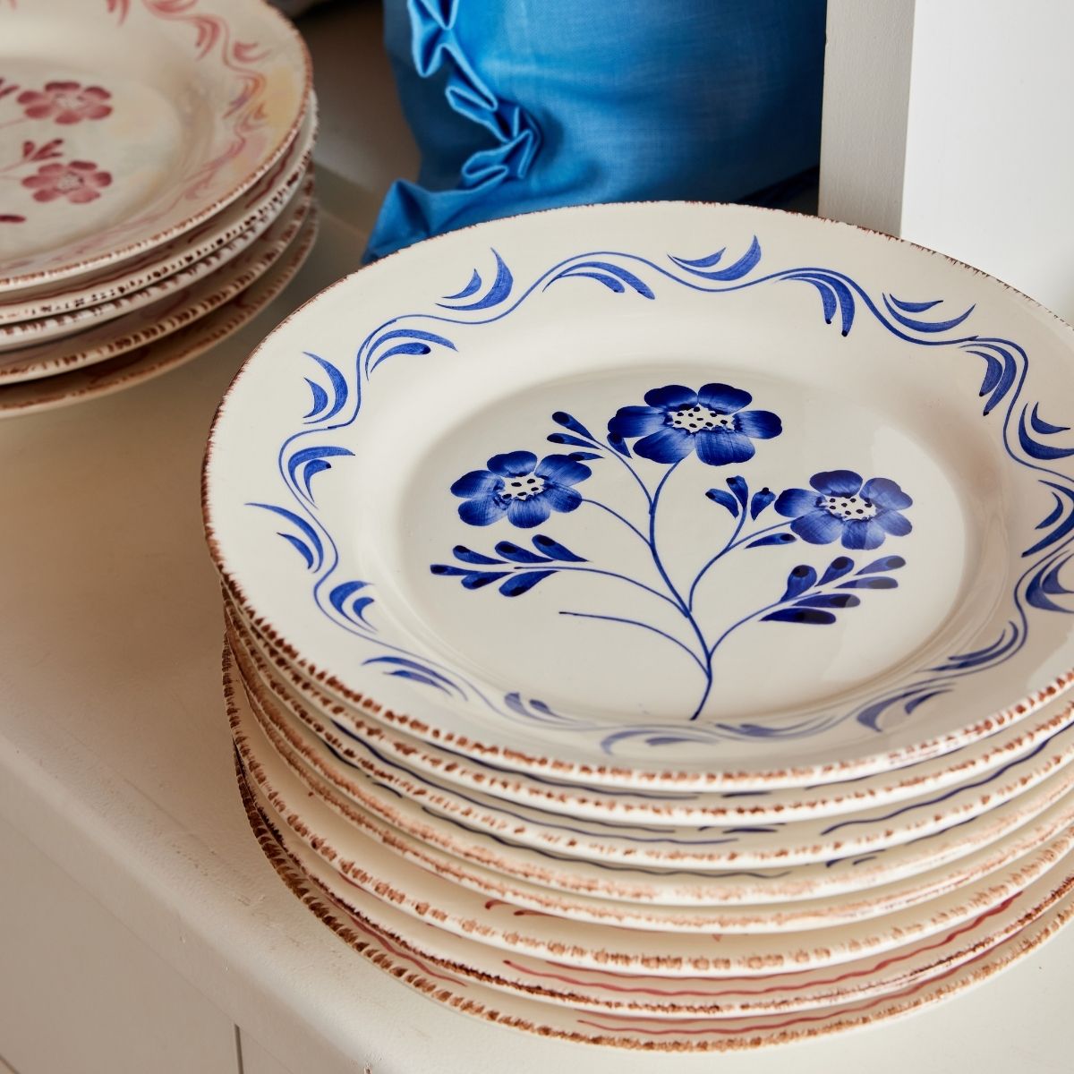 Blue Vines Dinner Plate Set - Caitlin Wilson Design