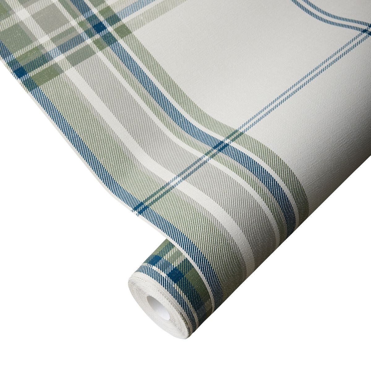 Princeton Plaid Wallpaper in Moss - Caitlin Wilson Design