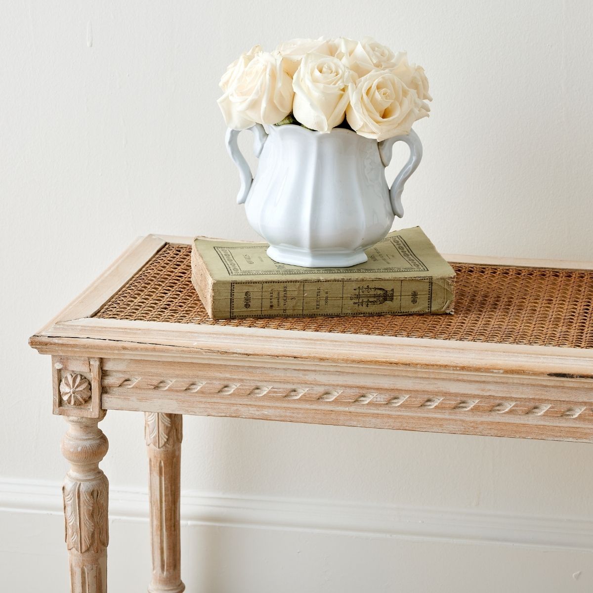 Louis XVI Style Caned Bench - Caitlin Wilson Design