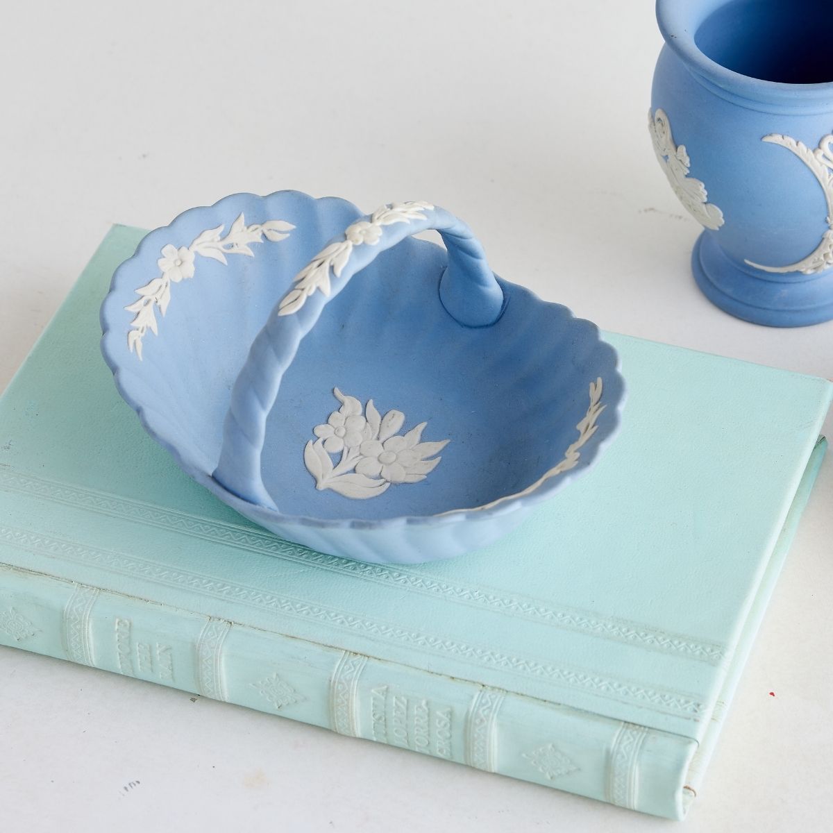 Wedgwood Floral Basket