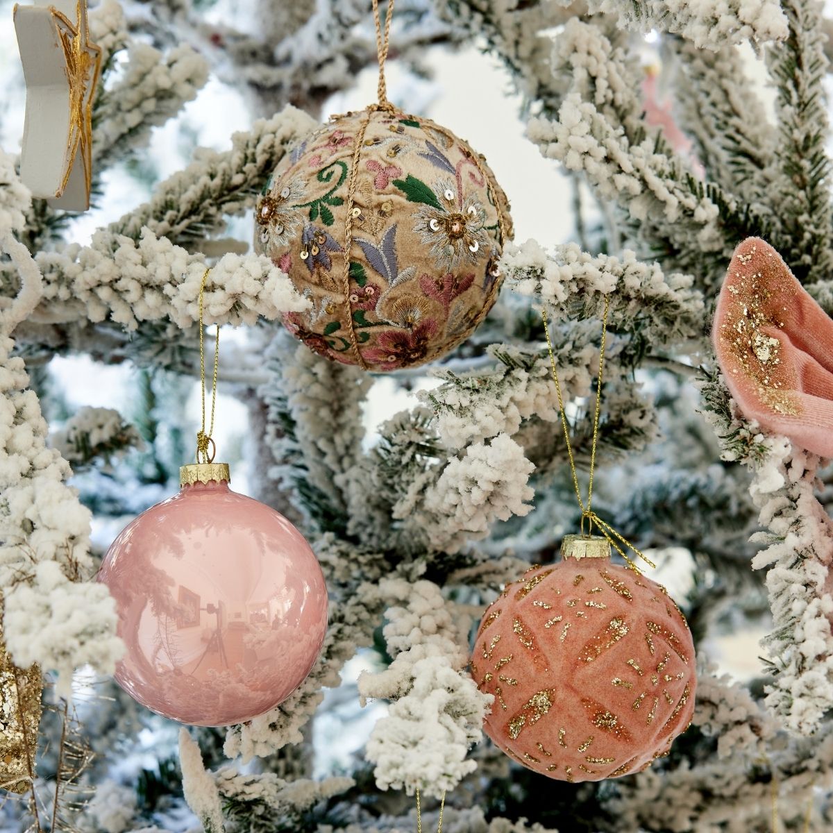 Floral Glam Ornament - Caitlin Wilson Design