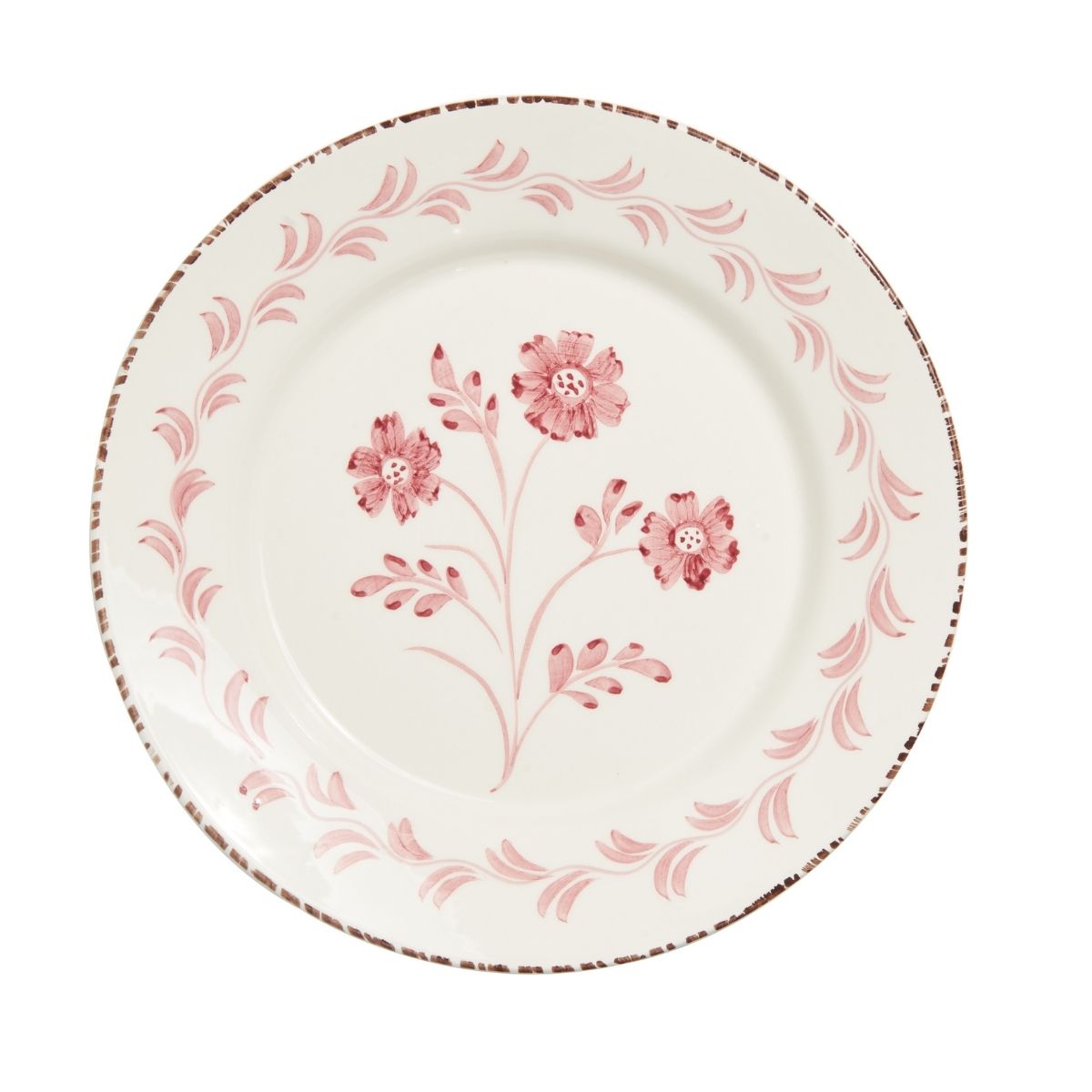 Pink Vines Dinner Plate Set