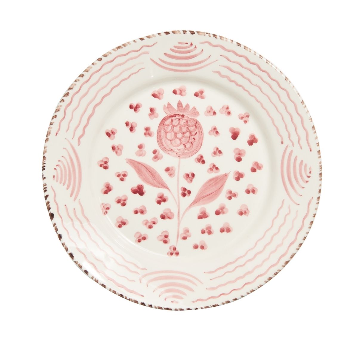 Pink Pomegranate Dinner Plate Set