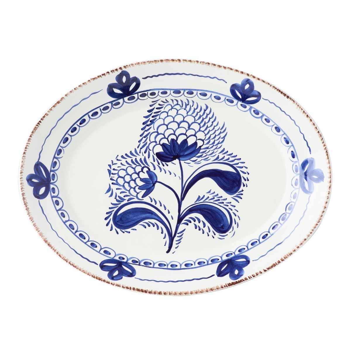 Blue Oval Casa Nuno Talevera Platter - Caitlin Wilson Design