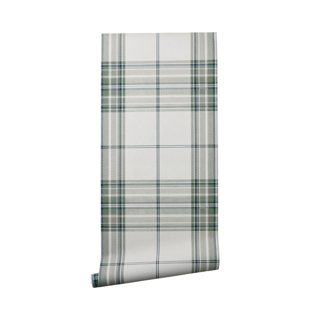 Princeton Plaid Wallpaper in Moss - Caitlin Wilson Design