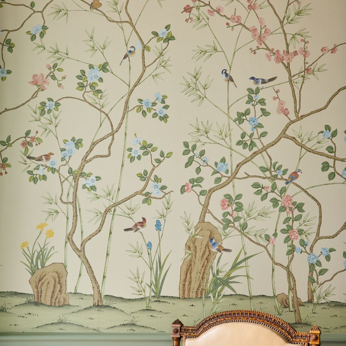 Avondale in Linen Mural - Caitlin Wilson Design