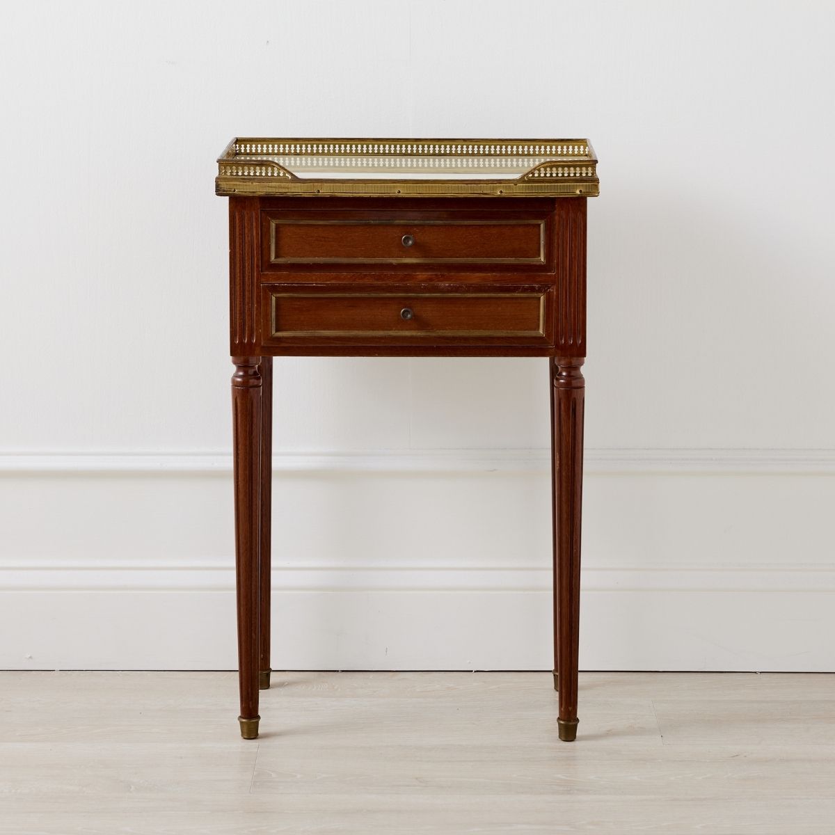 Louis XVI Revival Nightstand Side Table - Caitlin Wilson Design