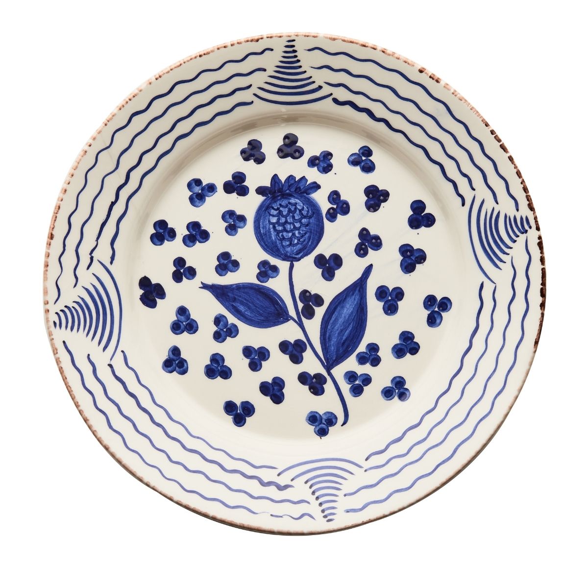 Blue Pomegranate Dinner Plate Set - Caitlin Wilson Design