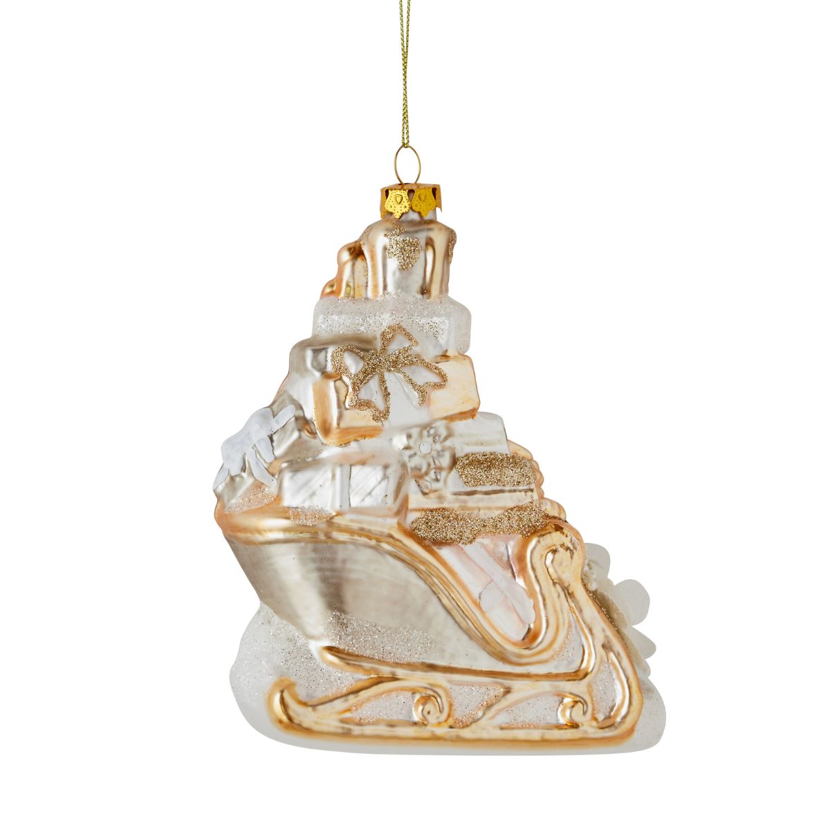 Ivory Sleigh Ornament Caitlin Wilson