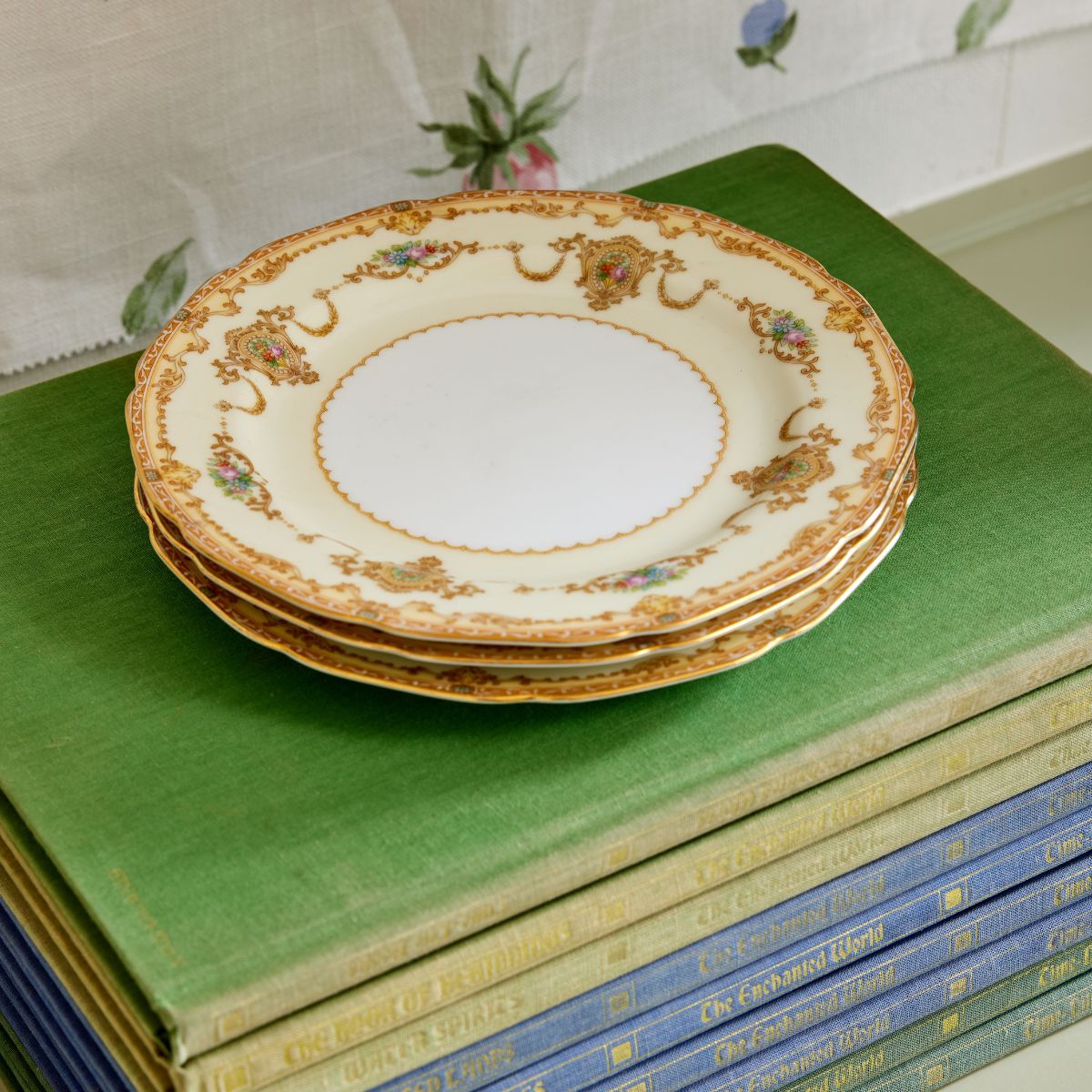 Gold & Cream Noritake Plate - Caitlin Wilson Design