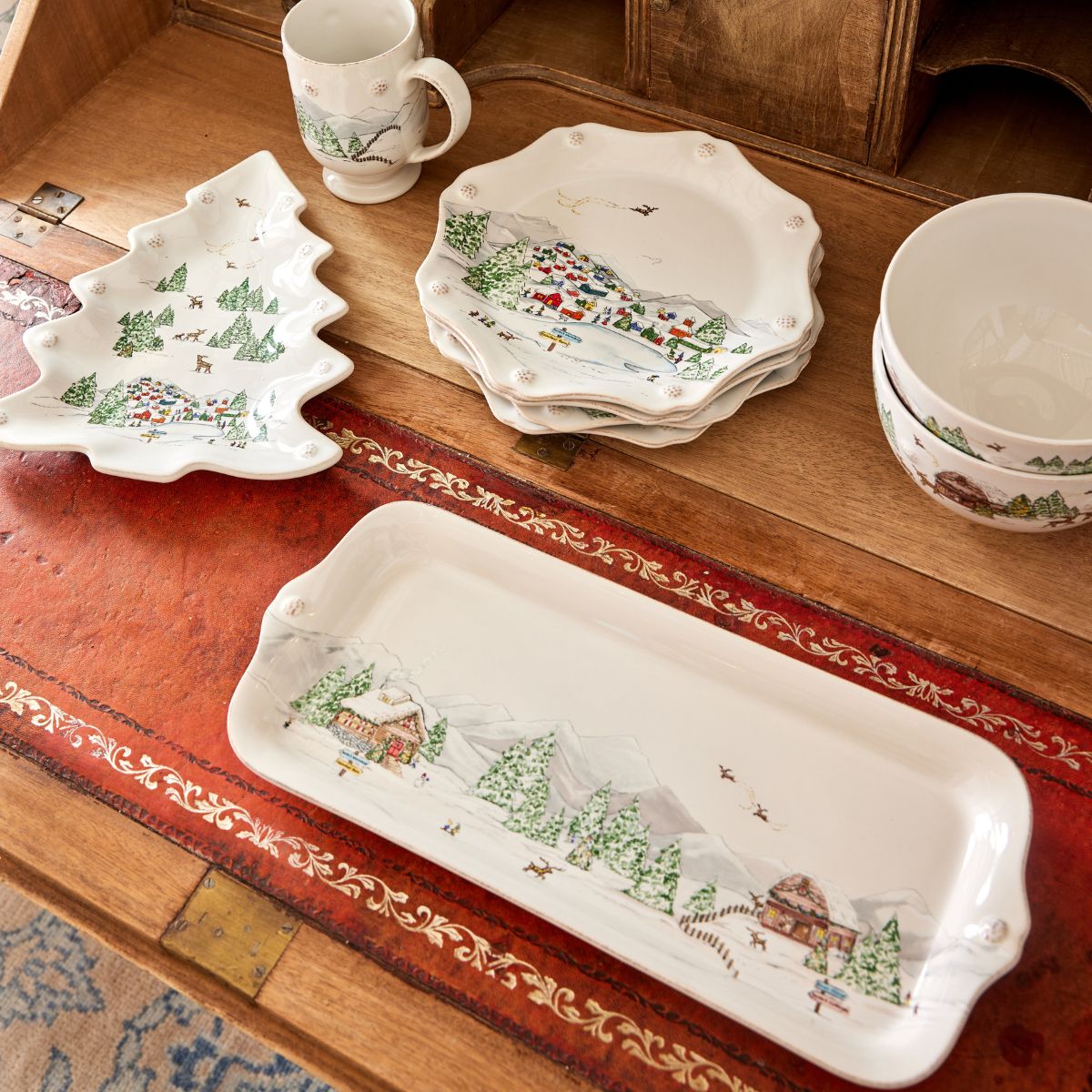 Berry & Thread North Pole Small Tree Tray