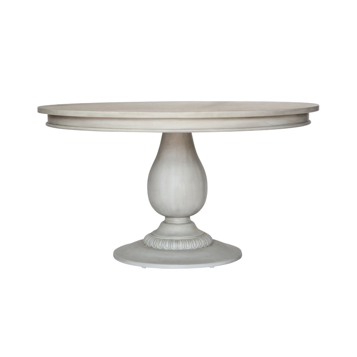 Belclaire Pedestal Table - Aged French Grey