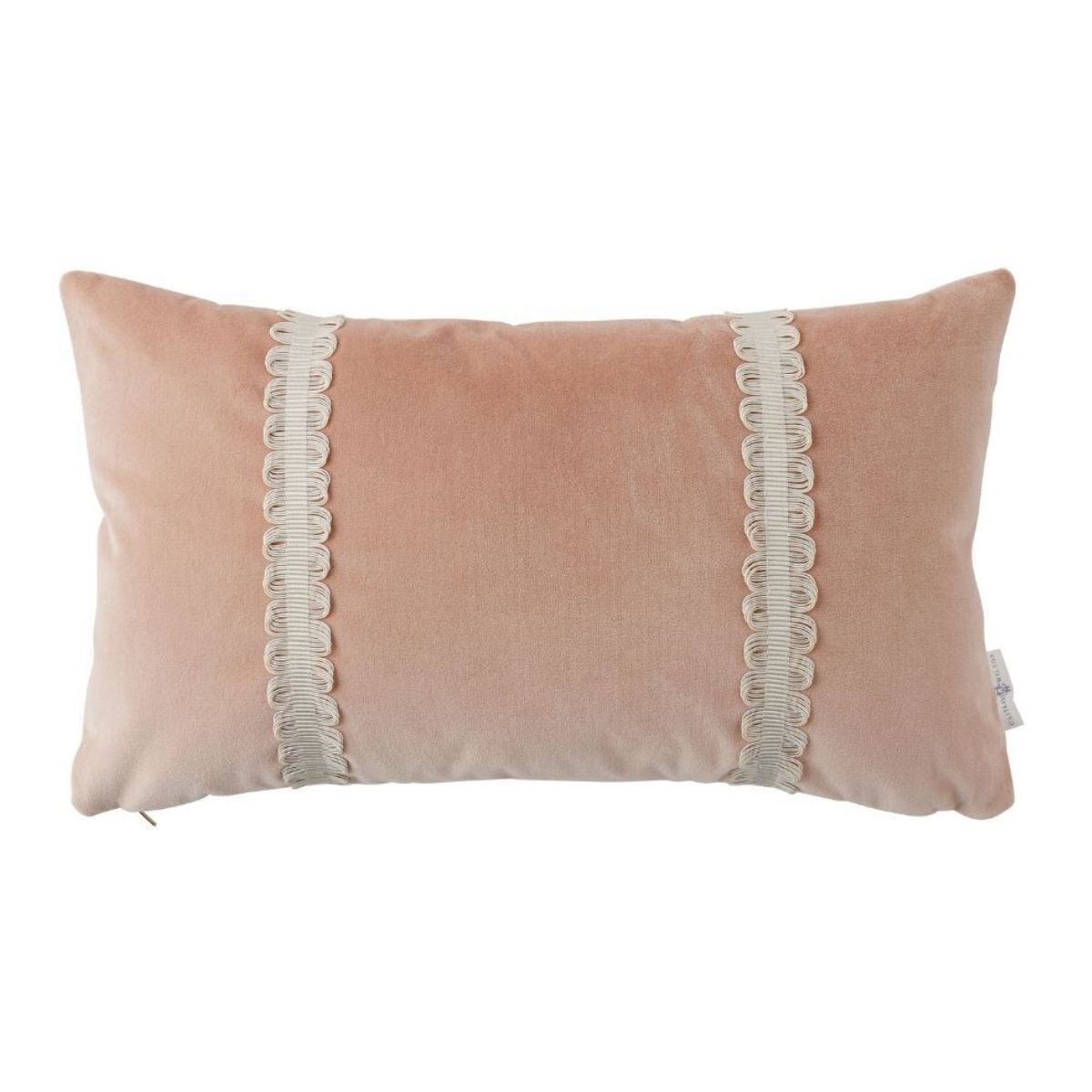 Velvet Rose Scallop Trim Pillow