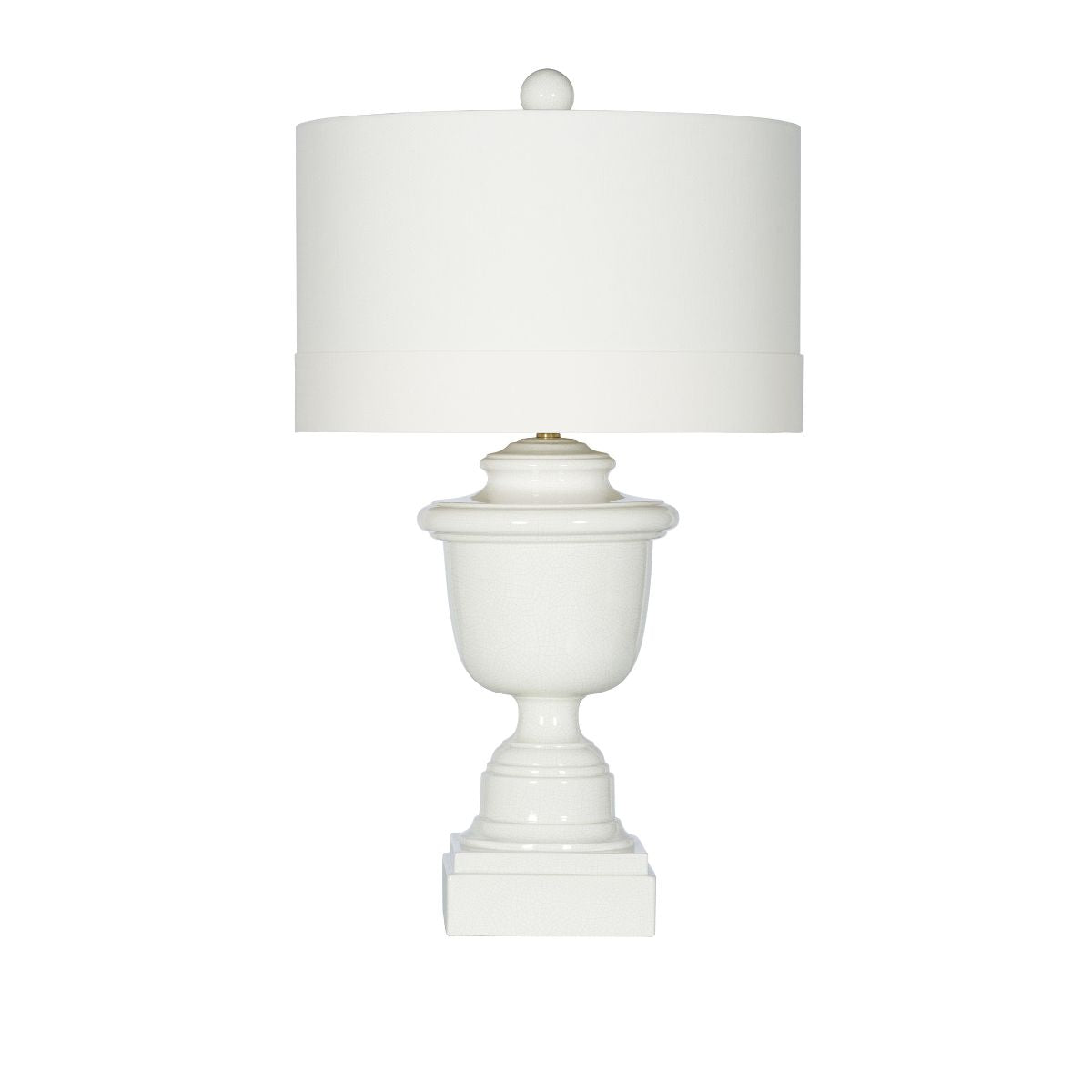 White Urn Table Lamp