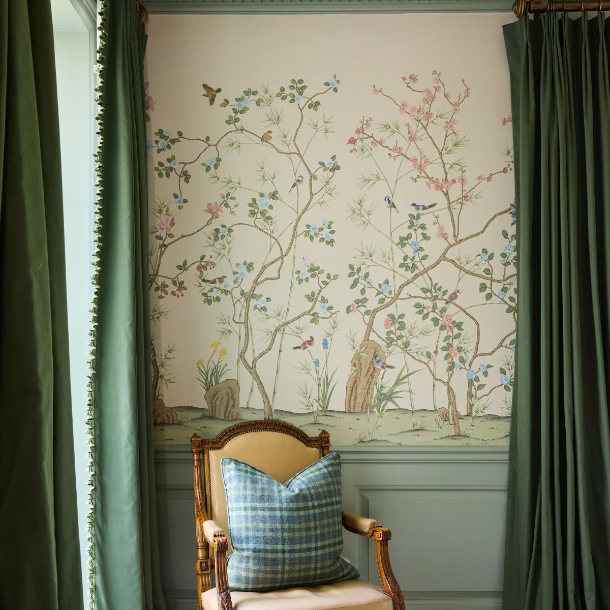 Avondale in Linen Mural - Caitlin Wilson Design
