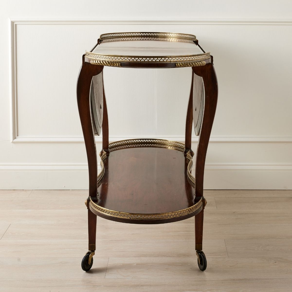 Regency Oval Drop Leaf Trolley Cart - Caitlin Wilson Design