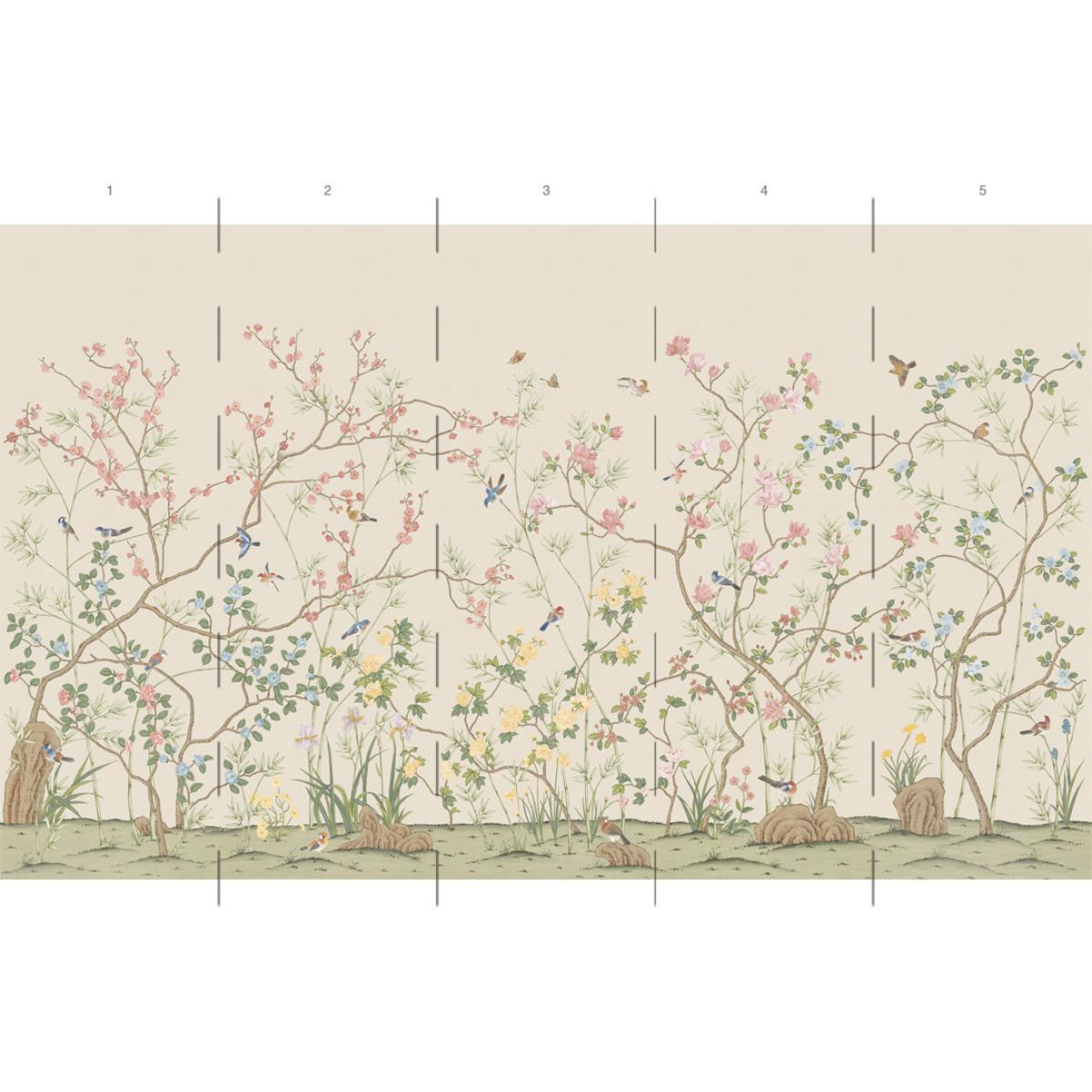 Avondale in Linen Mural - Caitlin Wilson Design