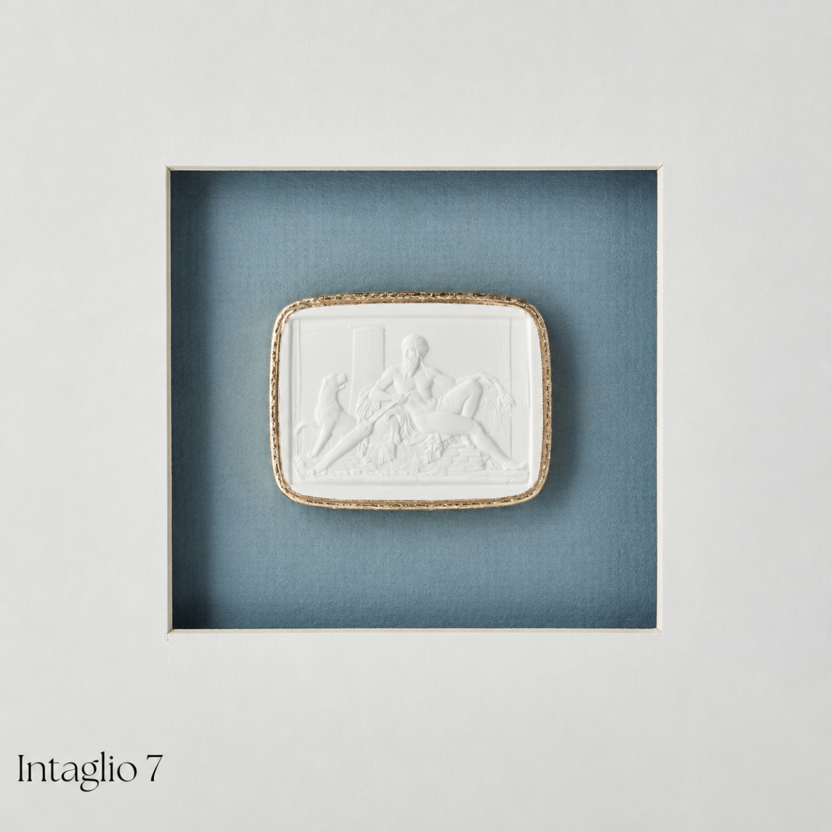 Blue Framed Intaglio