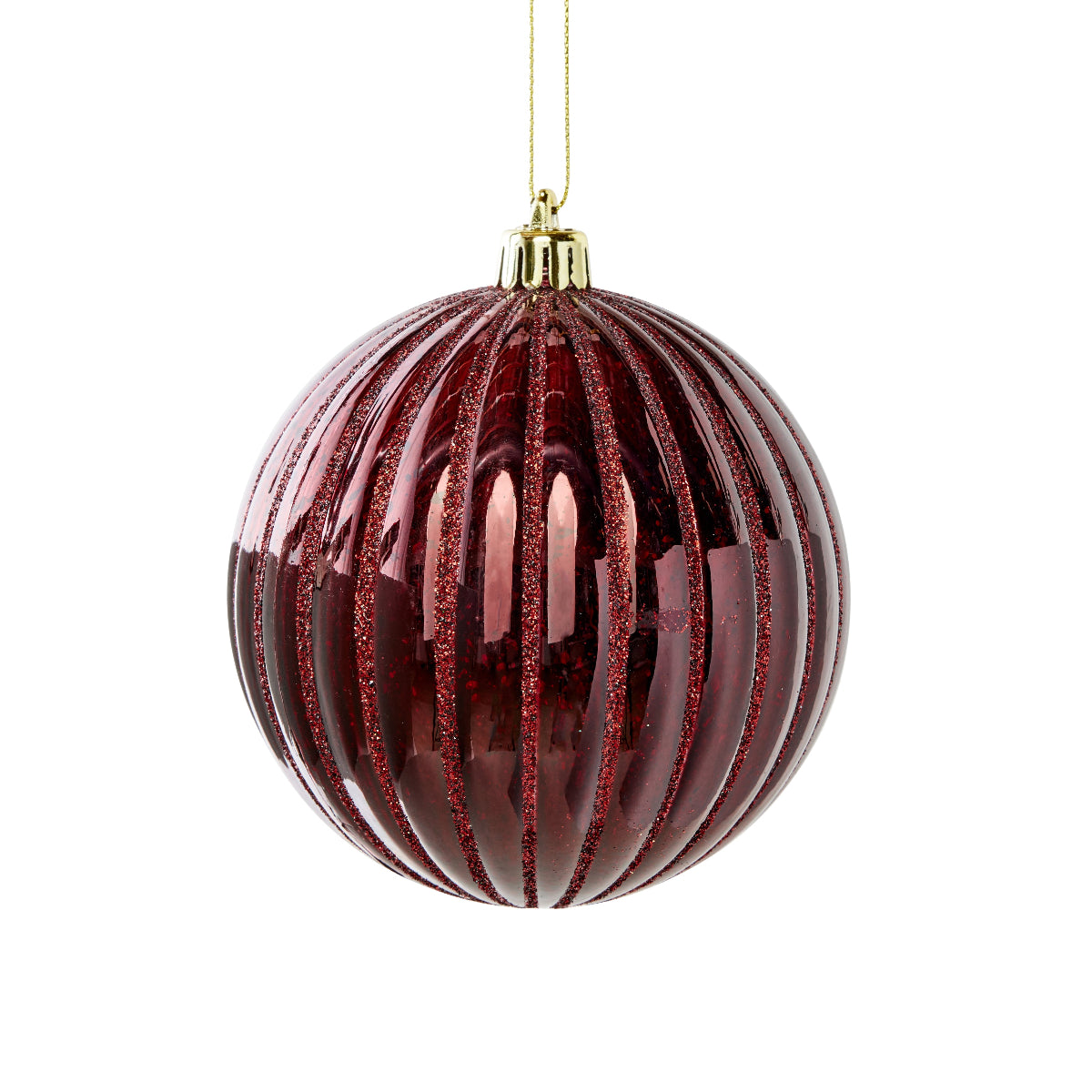 Burgundy Ridge Mercury Bauble - Set of 4 - Caitlin Wilson Design