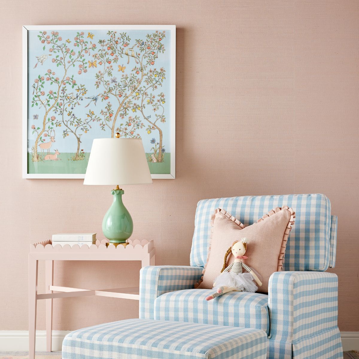 Framed Atelier Choux In Bloom in Blue