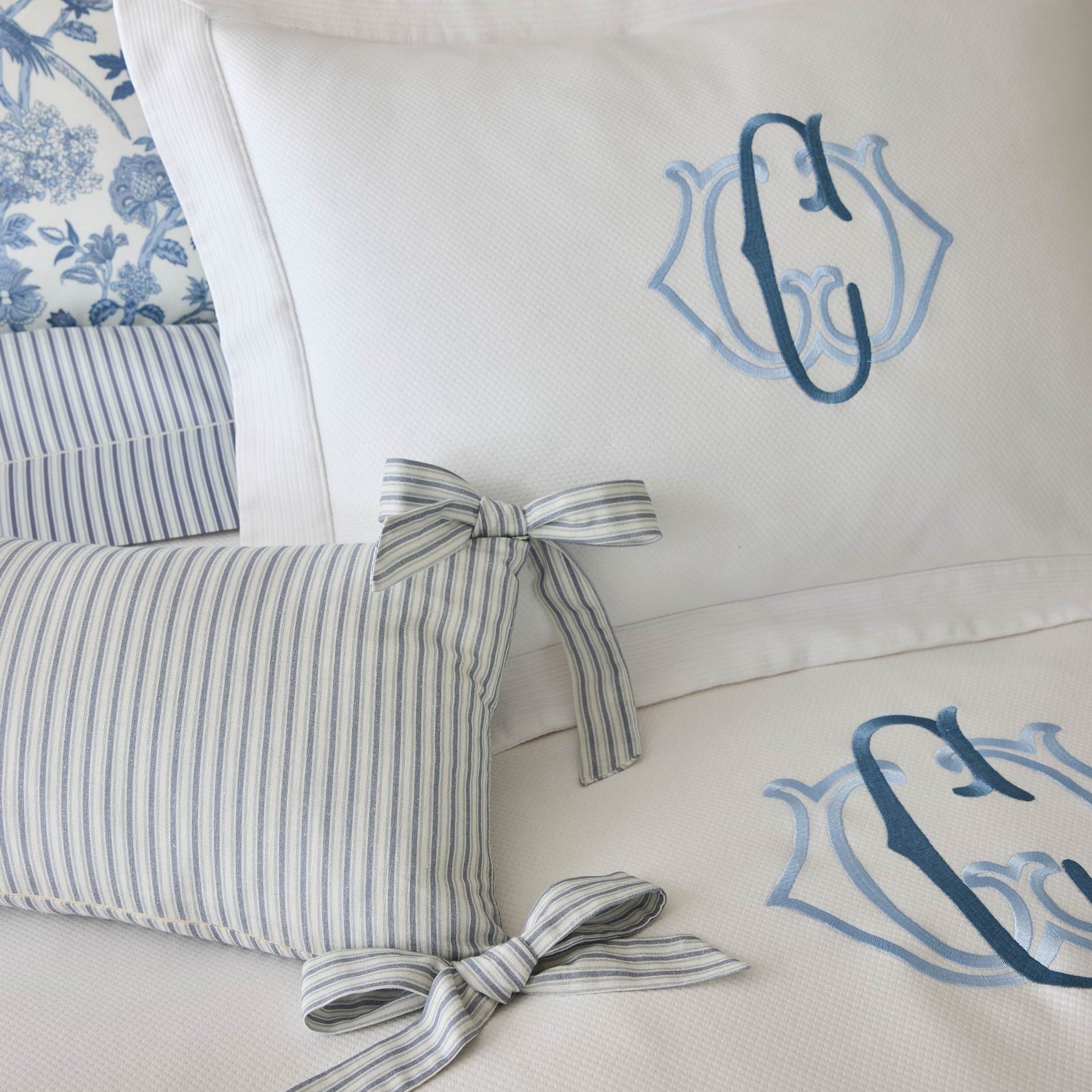 Caitlin Oblong Bow Pillow - Caitlin Wilson Design