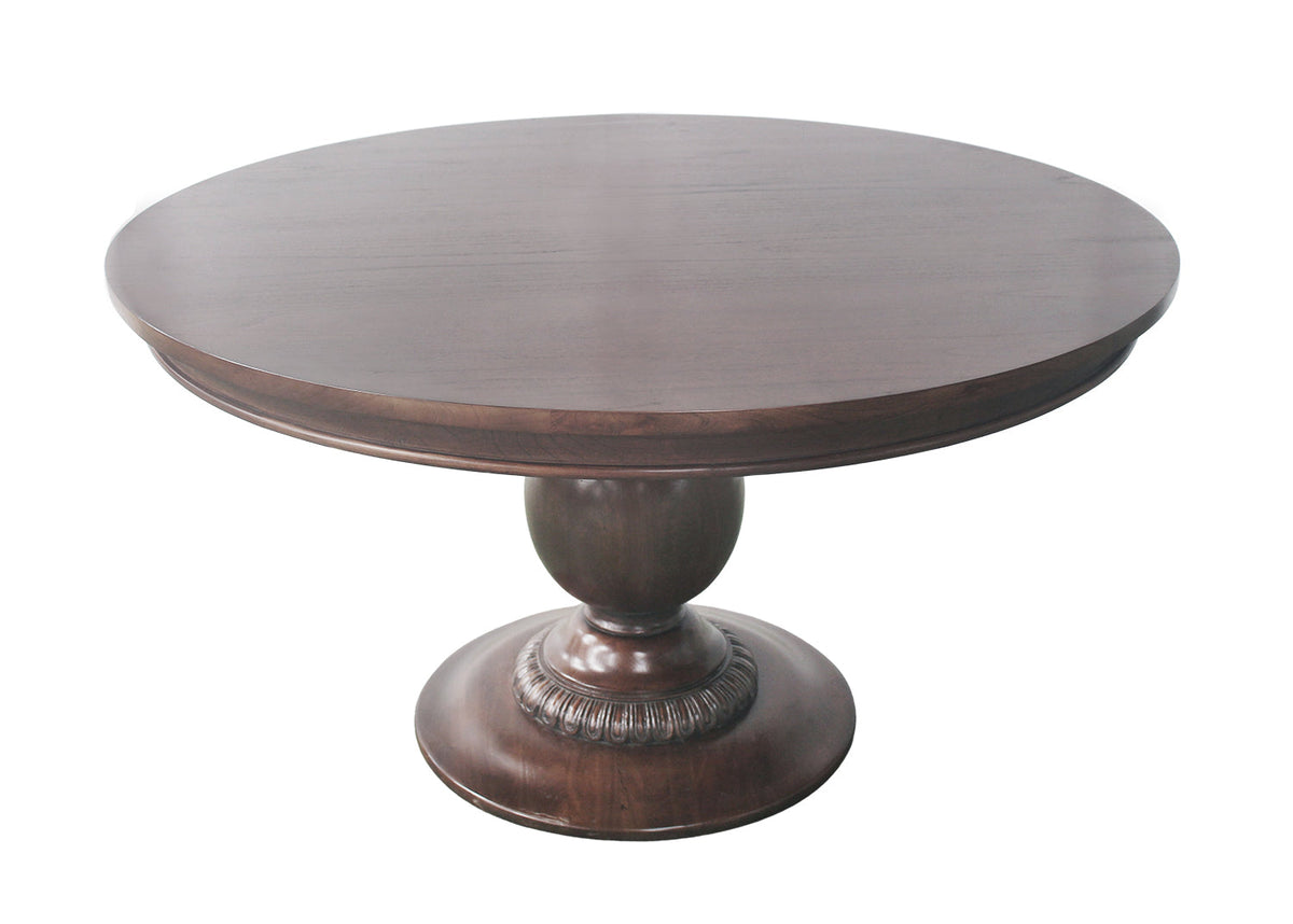 55" Belclaire Pedestal Table (Walnut)