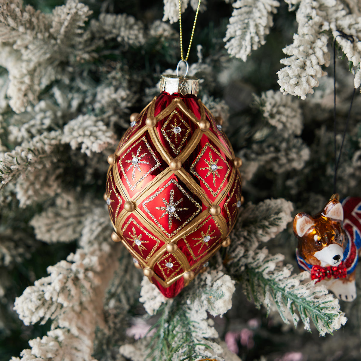 Crimson Splendor Ornament Set - Caitlin Wilson Design 