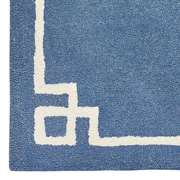 Periwinkle Deco Geometric Area Rug
