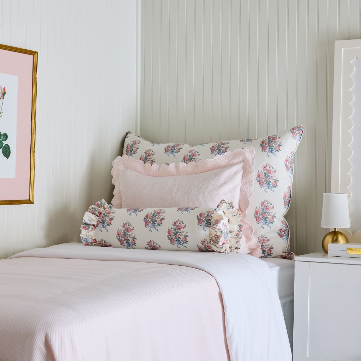 Blythe Bouquet Bolster Pillow - Caitlin Wilson Design