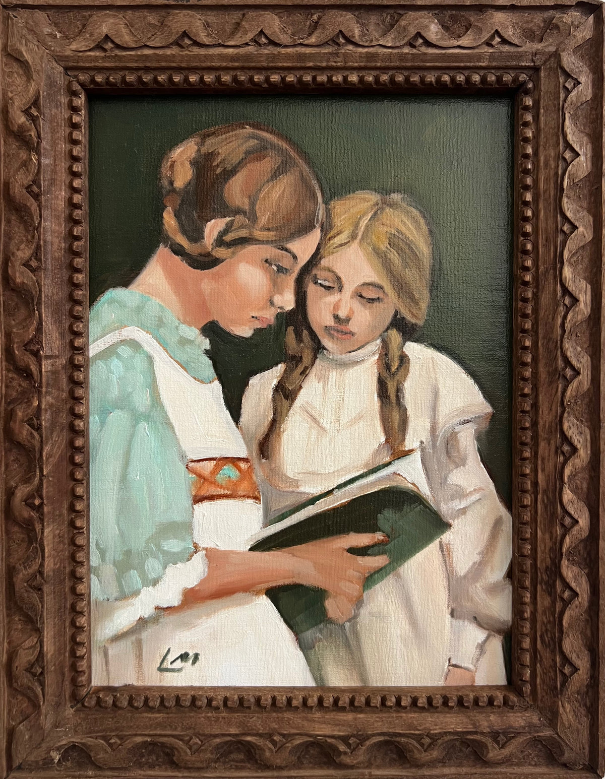 Dutch Girls Reading - Caitlin Wilson Design 