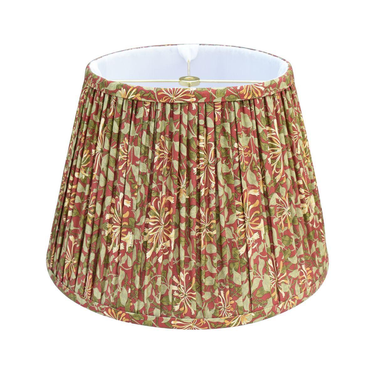 Evelyn Pleated Shade in Crimson Floral - Caitlin Wilson Design