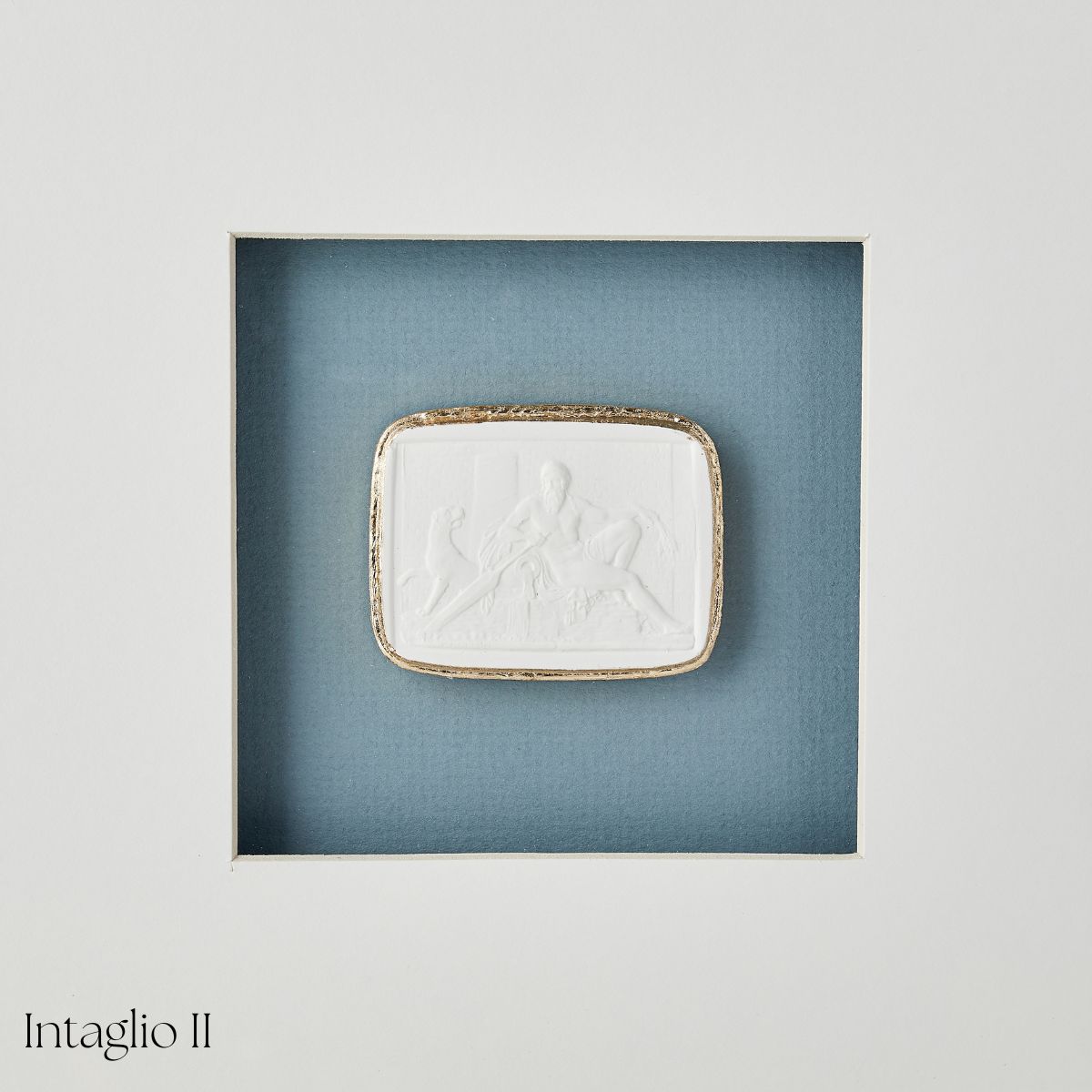 Blue Framed Intaglio - Caitlin Wilson Design