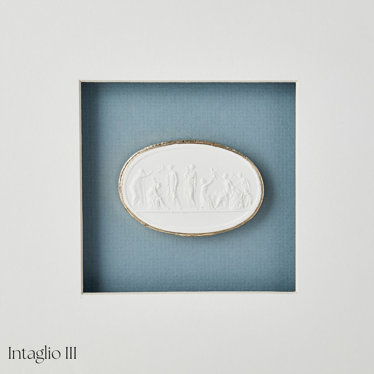 Blue Framed Intaglio - Caitlin Wilson Design