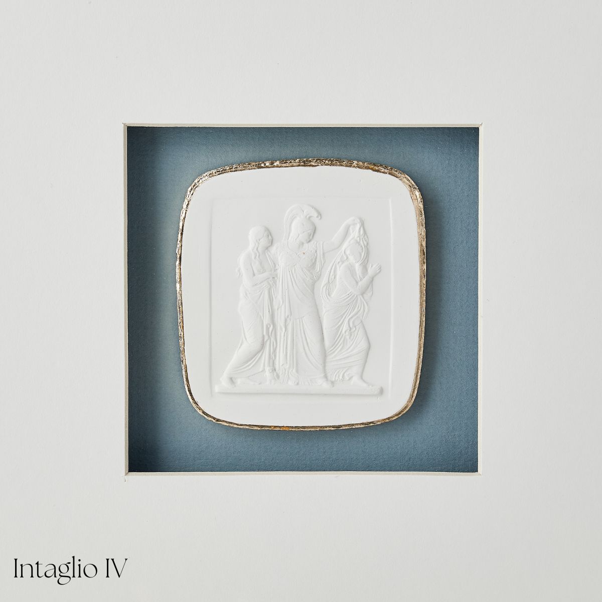 Blue Framed Intaglio - Caitlin Wilson Design