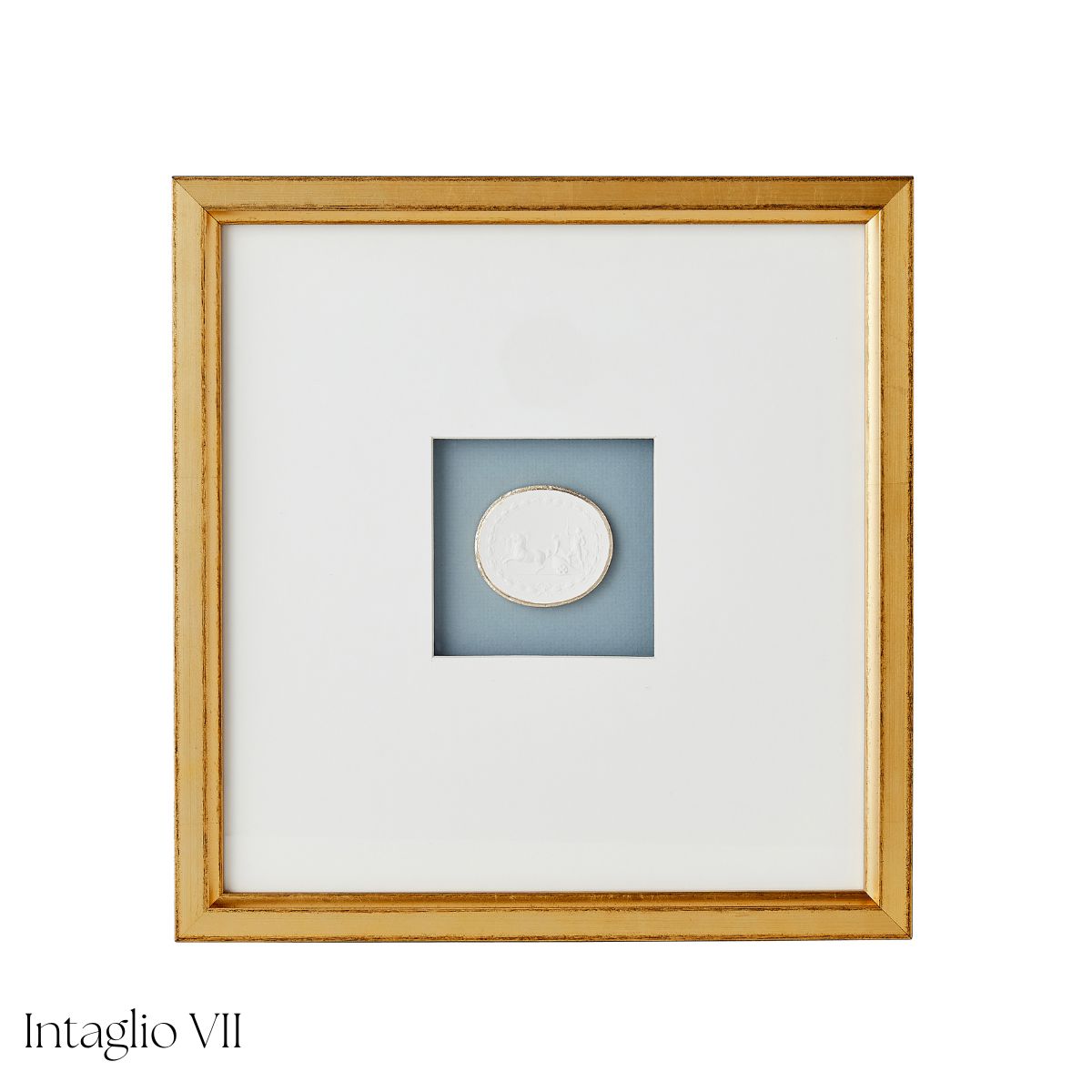 Blue Framed Intaglio - Caitlin Wilson Design