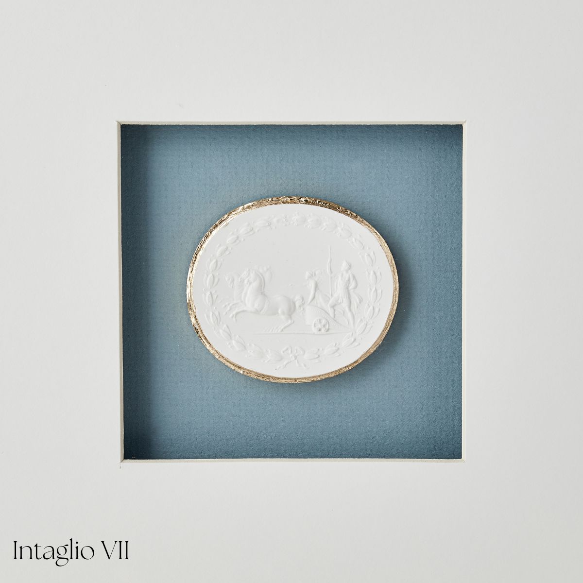 Blue Framed Intaglio - Caitlin Wilson Design