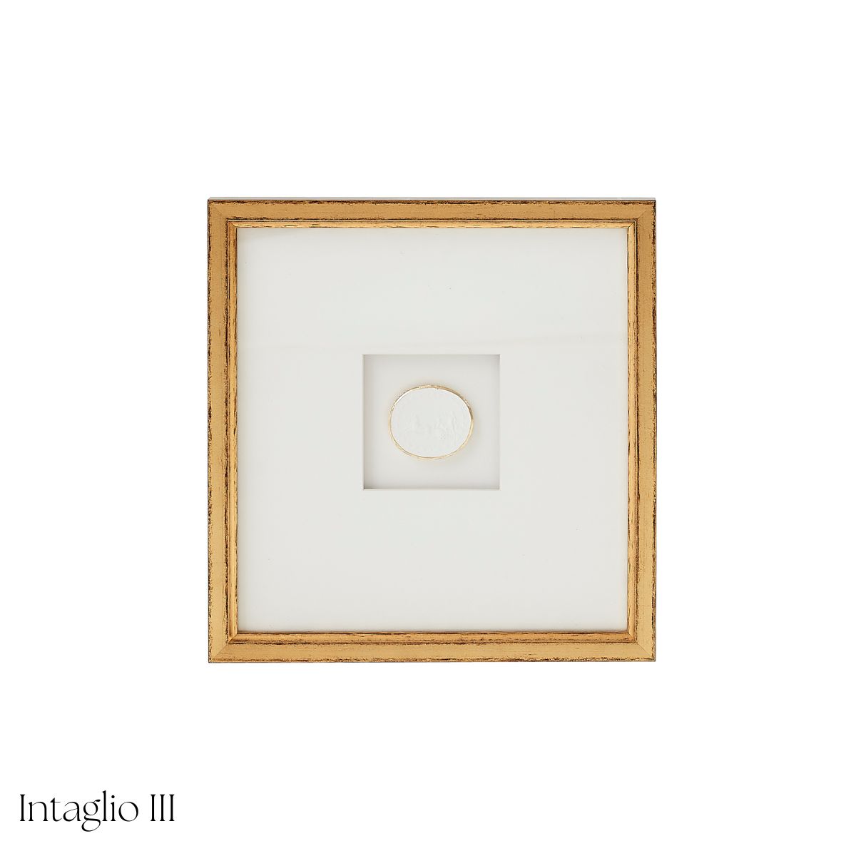 White Framed Intaglio - Caitlin Wilson Design