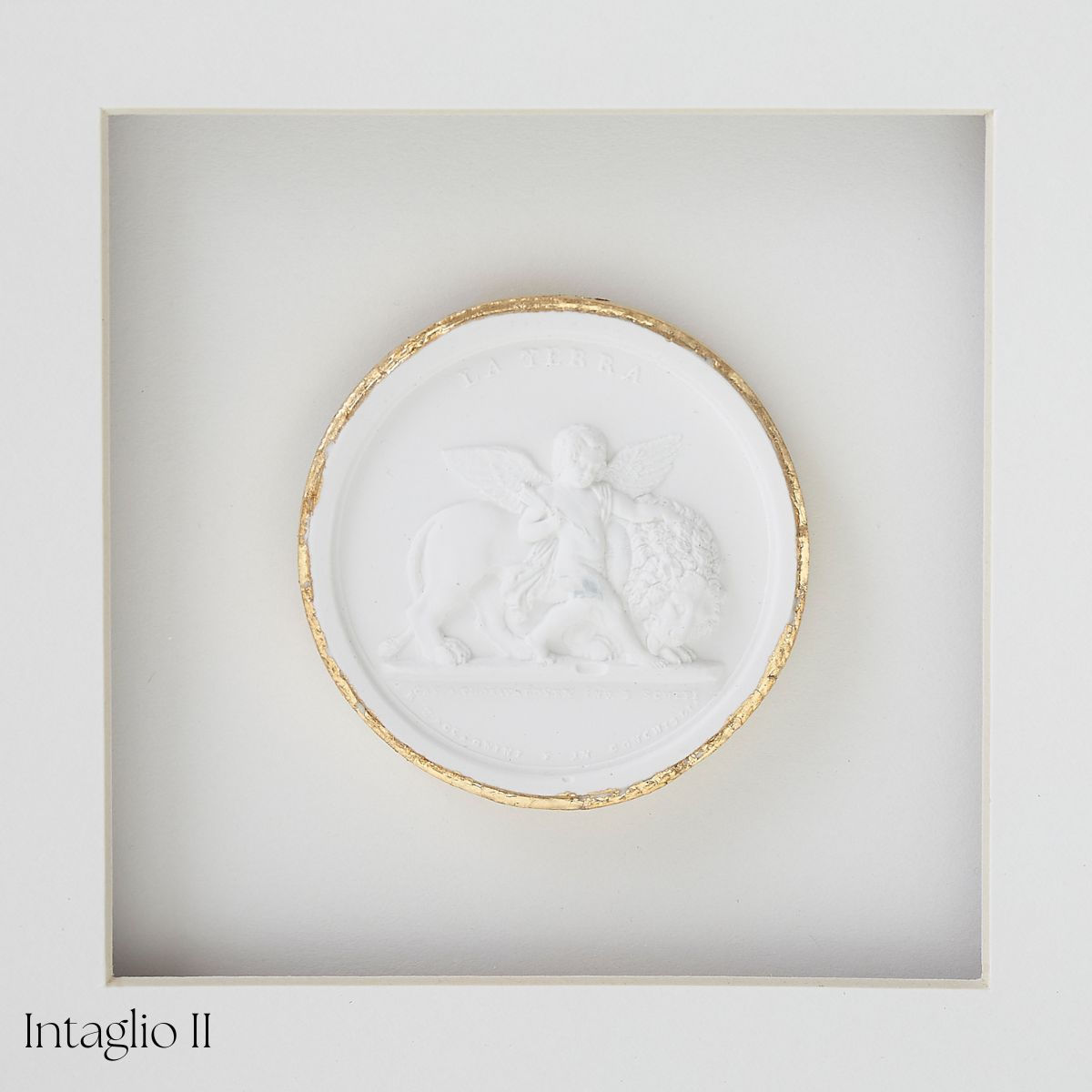 White Framed Intaglio - Caitlin Wilson Design