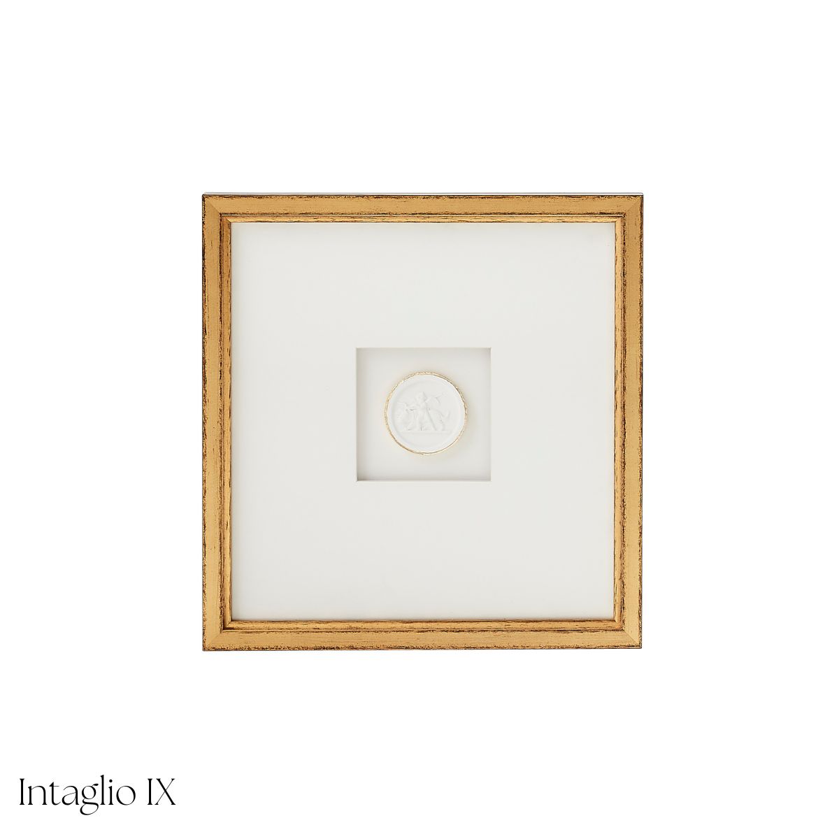 White Framed Intaglio - Caitlin Wilson Design