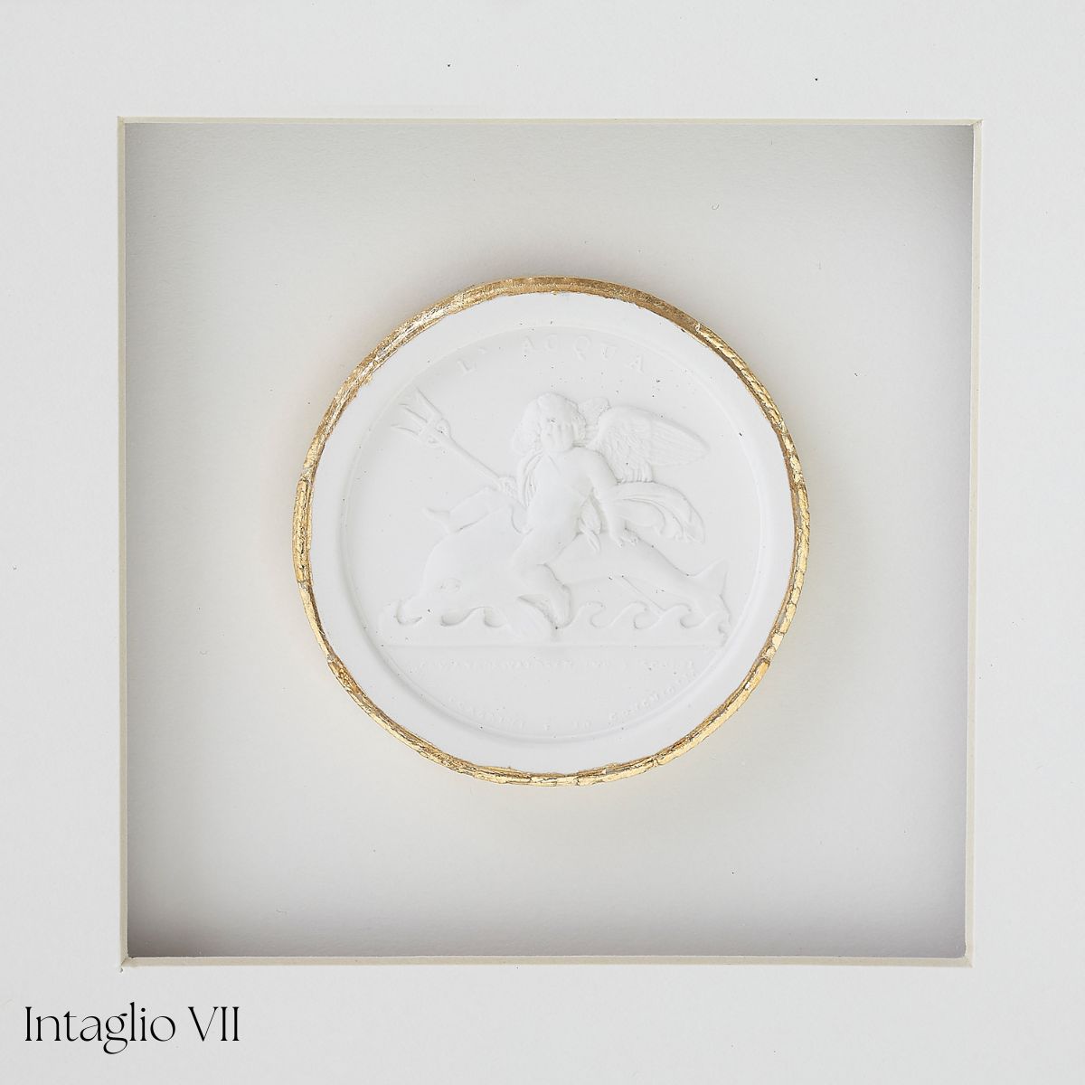 White Framed Intaglio - Caitlin Wilson Design