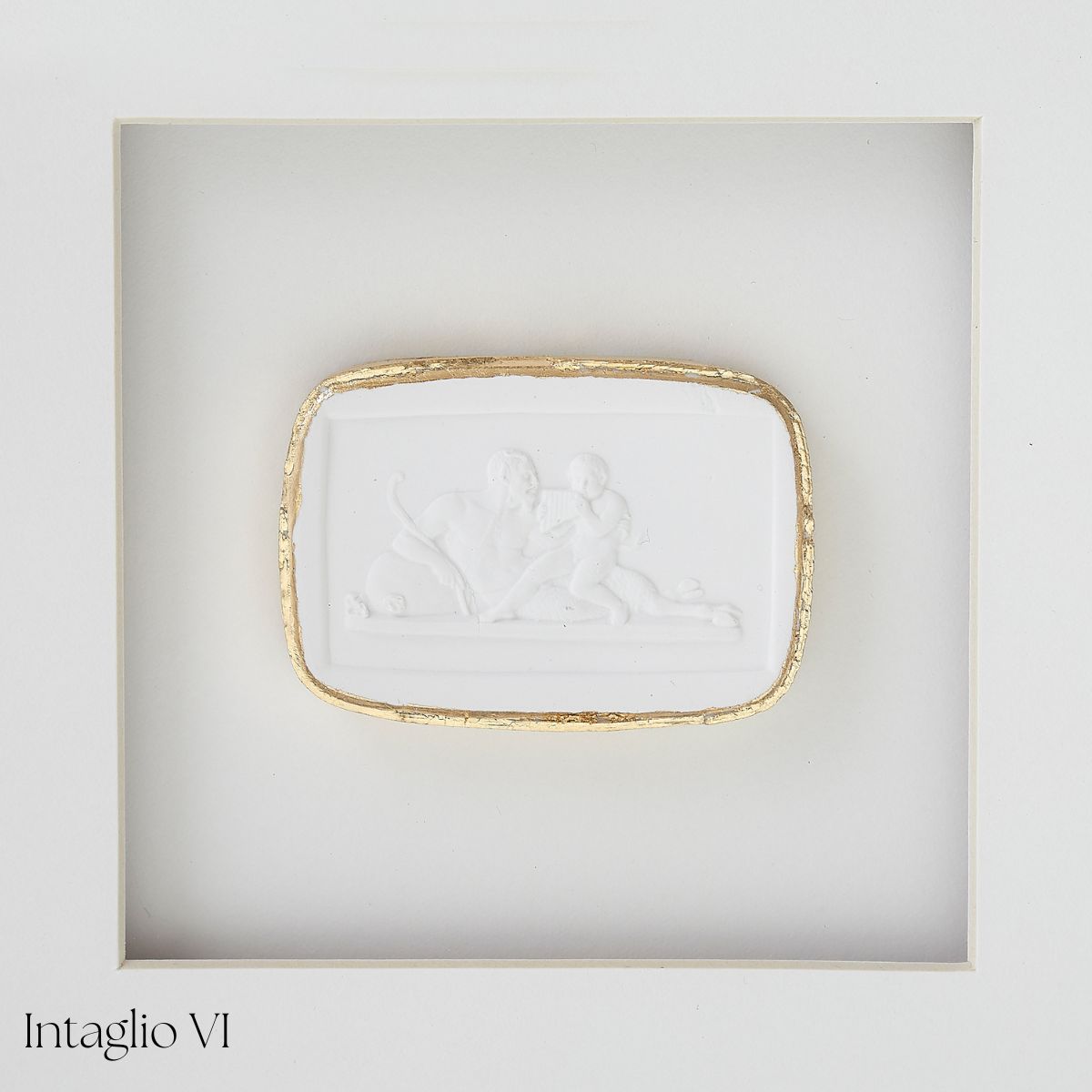 White Framed Intaglio - Caitlin Wilson Design