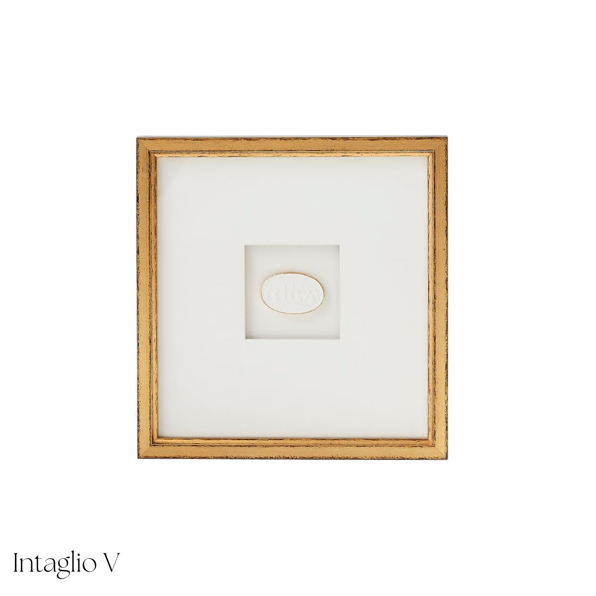 White Framed Intaglio - Caitlin Wilson Design