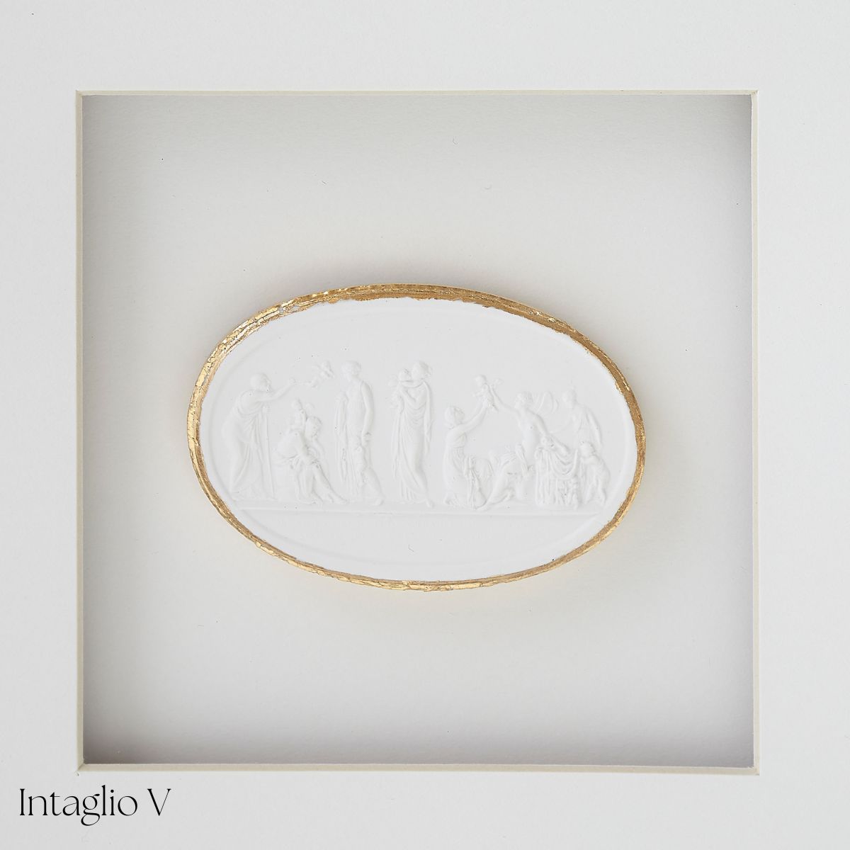 White Framed Intaglio - Caitlin Wilson Design