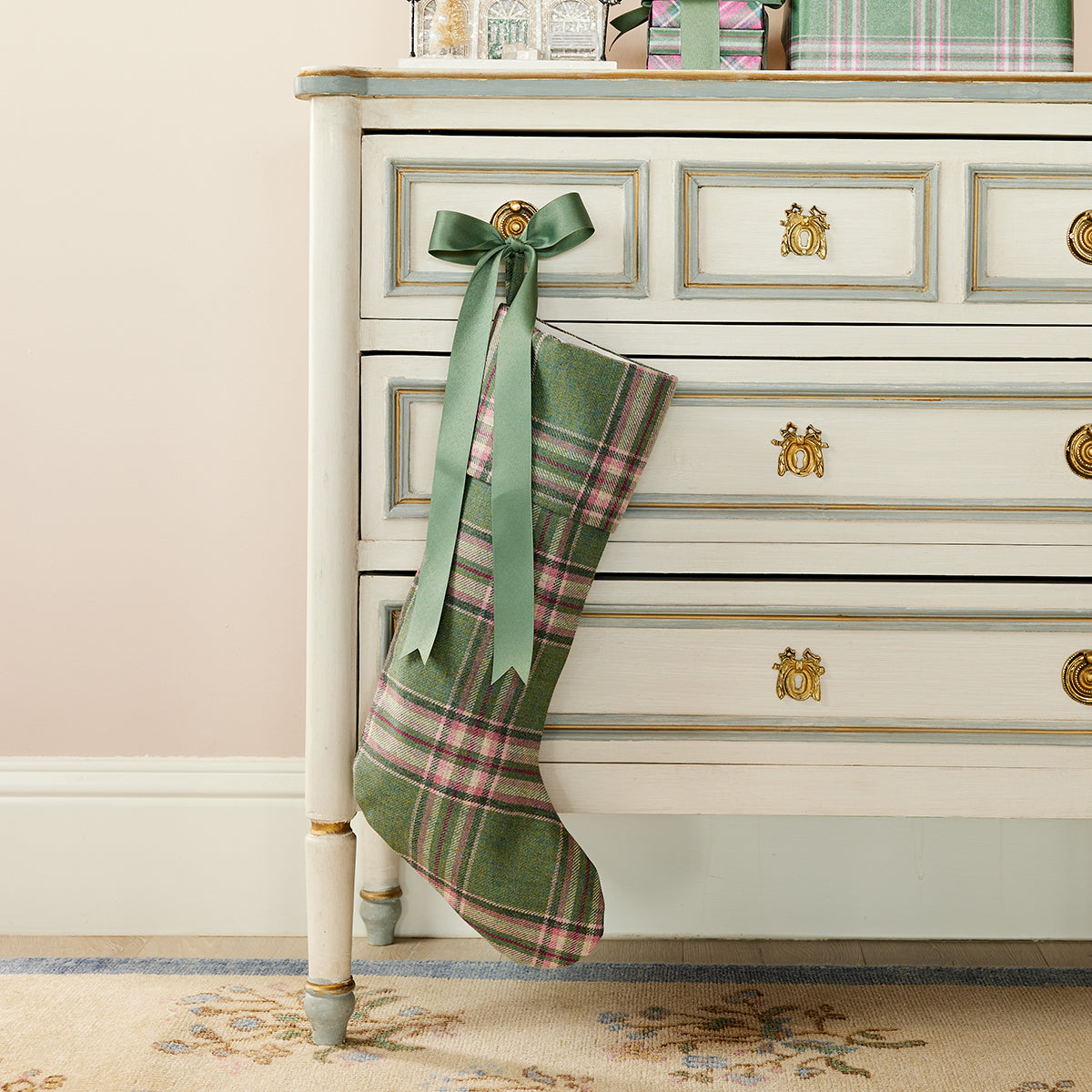 Ivy Plaid Wool Stocking - Caitlin Wilson Design