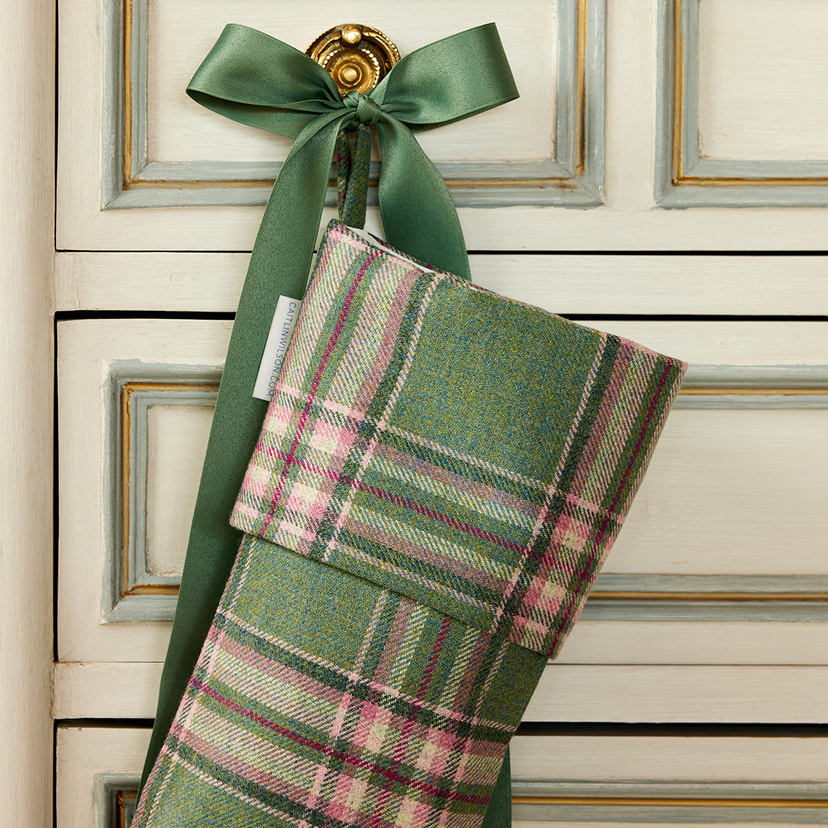 Ivy Plaid Wool Stocking - Caitlin Wilson Design