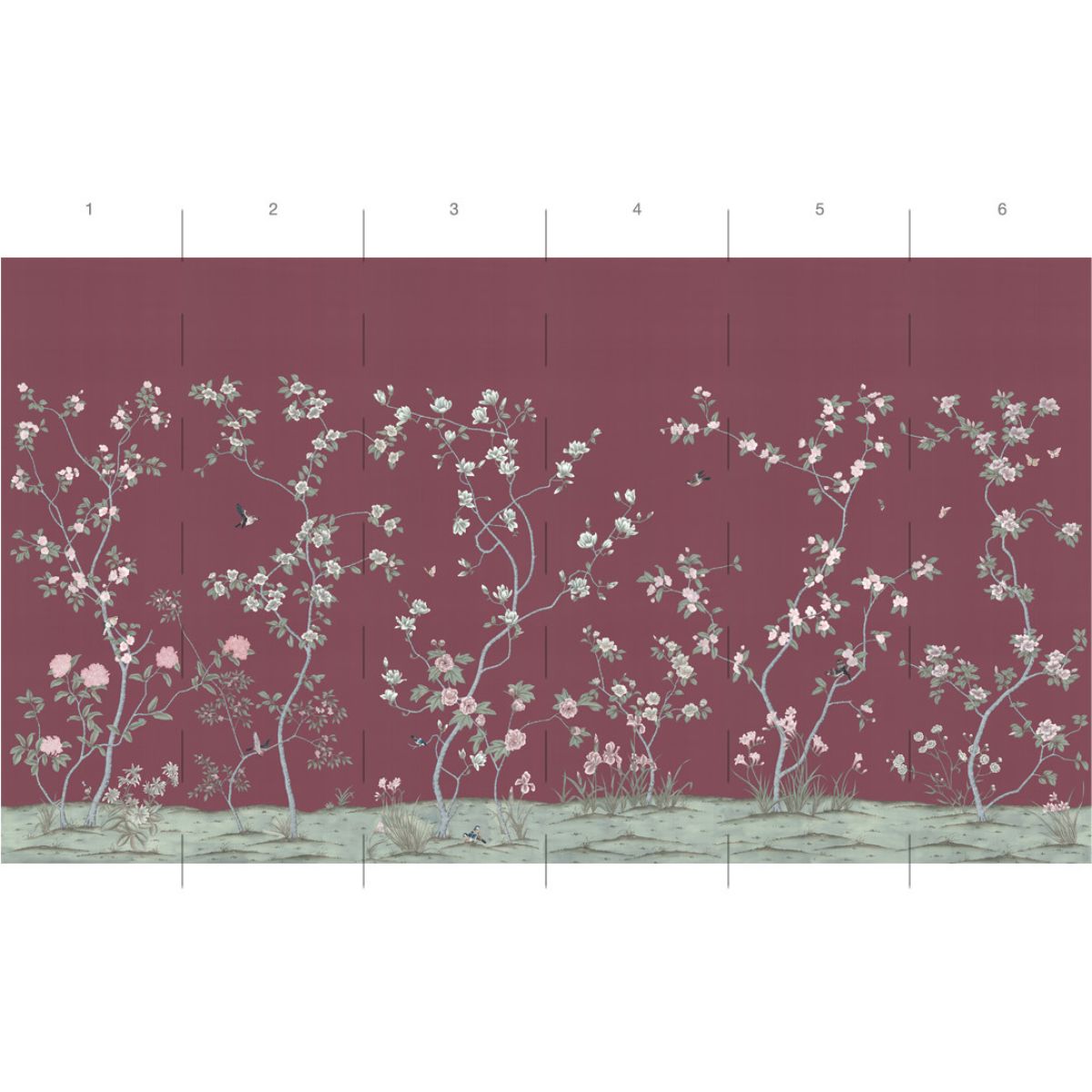 Kensington in Romance Mural - Caitlin Wilson Design