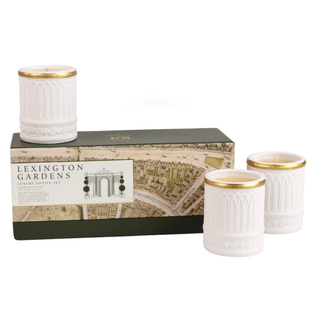 Lexington Gardens Luxury Ceramic Votive Set