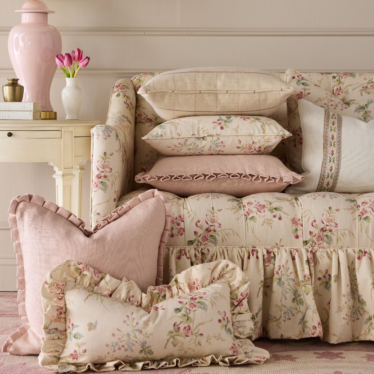 Louisa Frill Pillow Cover - Caitlin Wilson Design