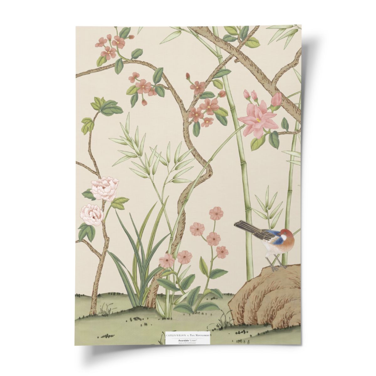 Avondale in Linen Mural - Caitlin Wilson Design