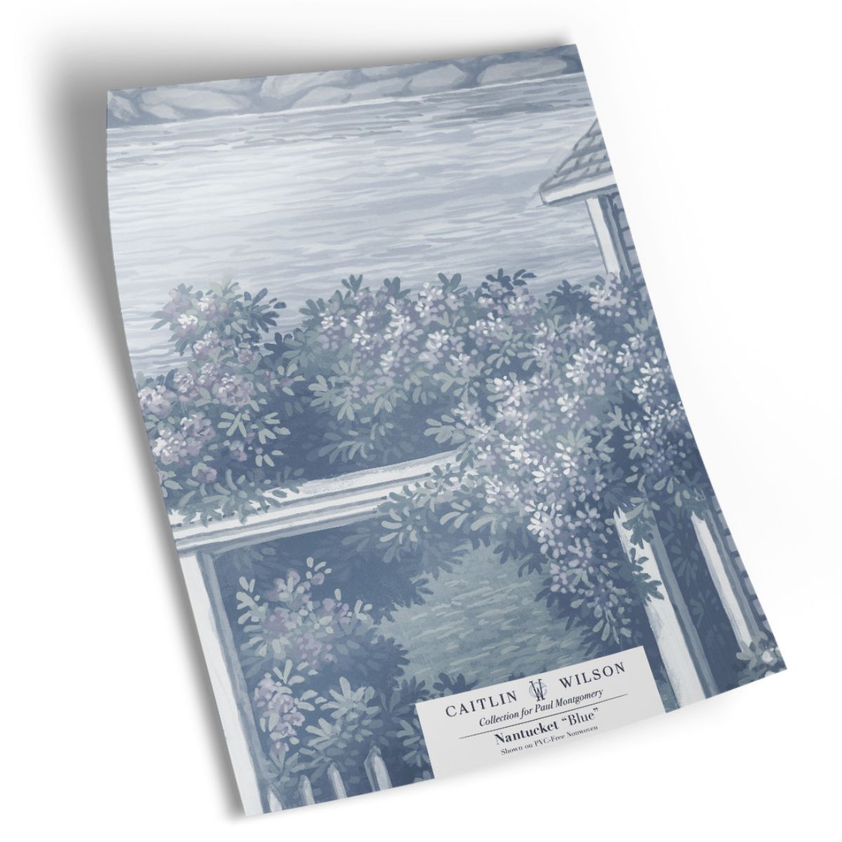 Nantucket in Blue Mural - Caitlin Wilson Design